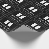 11誕生日:インスパイアアールデコの「11」の外観と名前 ラッピングペーパー (角)