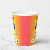 11誕生日: カラフル、おもしろいレインボーパターン# 11 紙コップ (右)