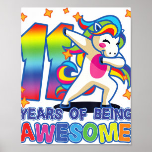 11誕生日，女の子のために， Unicorn, Beiの11年 ポスター