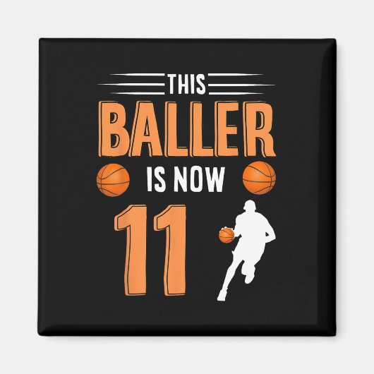 11誕生日Bysketbyll – このBykerは今11 マグネット (正面)