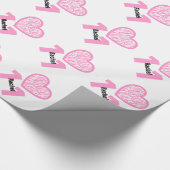 11誕生日ZEBRA 11歳の少女の名前V14 ラッピングペーパー (角)