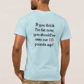 110ポンド前に Tシャツ (裏面)