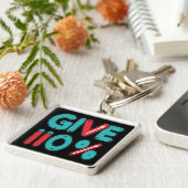 110与え%の最大作業量 キーホルダー (側面)