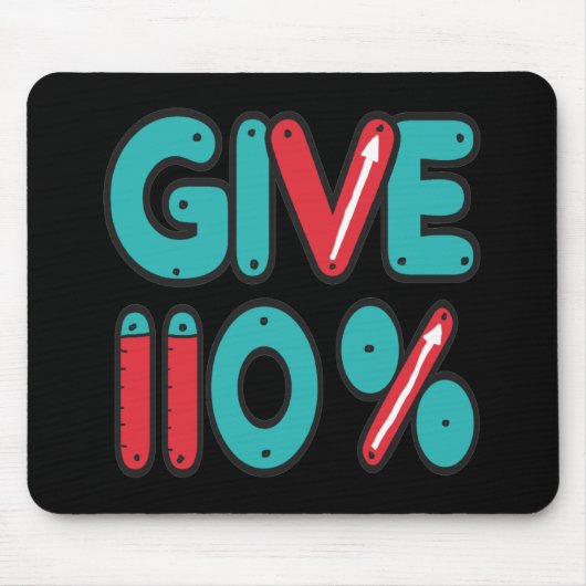 110与え%の最大作業量 マウスパッド (正面)