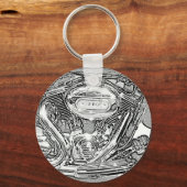 110叫びワシ キーホルダー (正面)