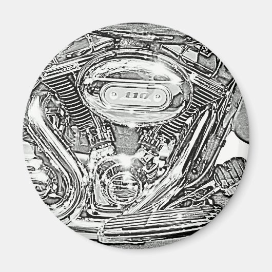 110叫びワシ マグネット (正面)