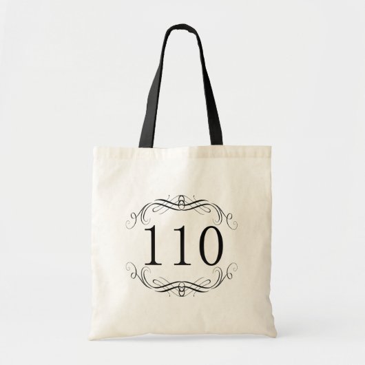 110市外局番 トートバッグ (正面)