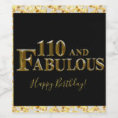 110歳の誕生日 ワインラベル (シングルラベル)