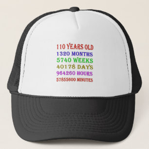110番目の誕生日マイルストーン キャップ