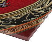 【110】北斎書紀獅子 カッティングボード (角)