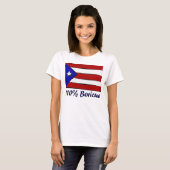 110%年のBoricua Tシャツ (正面フル)