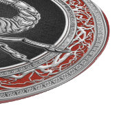 [110]聖なる銀のサソリの黒 カッティングボード (角)