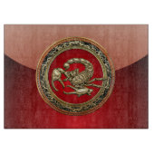 [110]聖金のサソリオンオンレッド カッティングボード (正面)