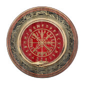 [110] Vegviser -バイキング金ゴールド魔法Runic Compass カッティングボード (正面)