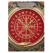 [110] Vegviser -バイキング金ゴールド魔法Runic Compass クリップボード (正面)
