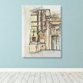 110 Via Libertà, Tropea, Italy キャンバスプリント (インサイチュ (ウッドフロア))