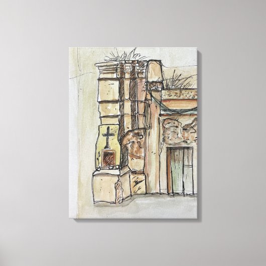 110 Via Libertà, Tropea, Italy キャンバスプリント (正面)