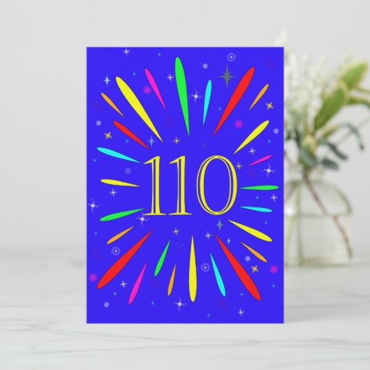 110th Birthday Party Invitation Explosion 招待状 (スタンド正面)