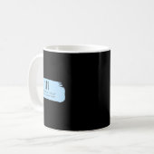 111エンジェルナンバーブルー コーヒーマグカップ (正面左)