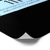 111エンジェルナンバーブルー ポスター (角)