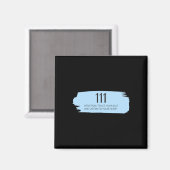 111エンジェルナンバーブルー マグネット (正面/裏面)