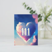 111天使の数:宇宙の静寂のタペストリー ポストカード (スタンド正面)