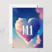 111天使の数:宇宙の静寂のタペストリー ポストカード (正面/裏面)