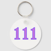 111 エンジェルナンバーの祝福 キーホルダー (正面)