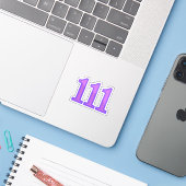 111 エンジェルナンバーの祝福 シール (ノートパソコンとiPhone)