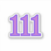 111 Angel Number Blessings シール (正面)