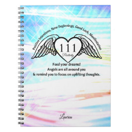 111 Angel Number Gratitude Journal | Name Notebook ノートブック
