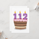 112エイジオンお誕生日ケーキ カード (正面/裏面インサイチュ)