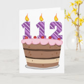 112エイジオンお誕生日ケーキ カード (黄色い花)