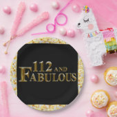 112歳の誕生日 ペーパープレート (パーティー)