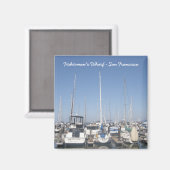 1132, Fisherman's Wharf – サンフランシスコ マグネット (正面/裏面)