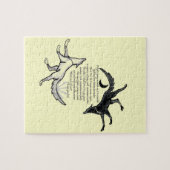 113.オオカミ食べ物を与えが ジグソーパズル (横)