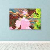 113.不思議な天使 キャンバスプリント (インサイチュ (ウッドフロア))