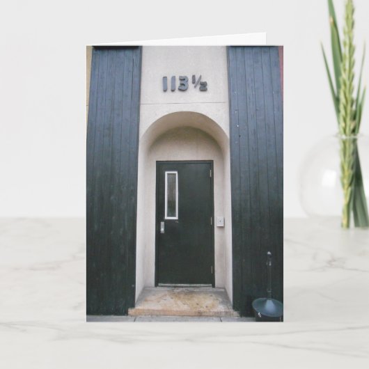 「113 & a Half Building」誕生日カード カード (正面)