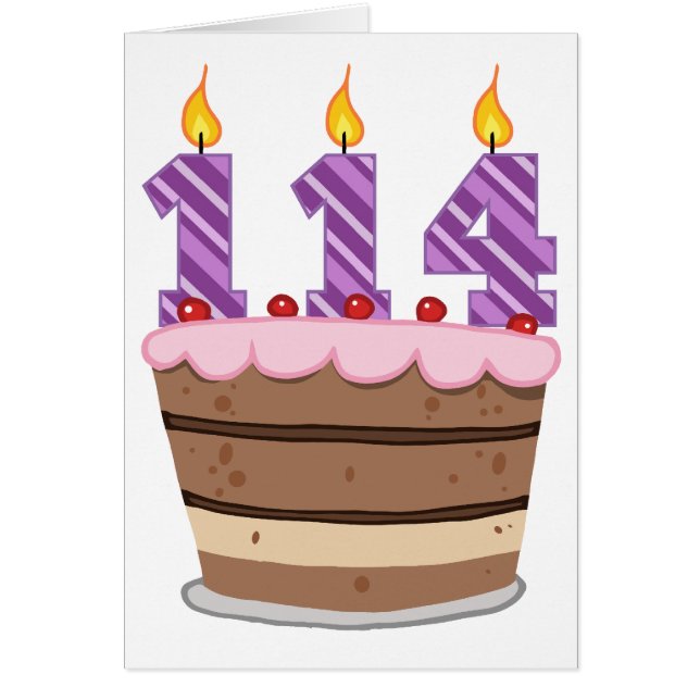 114歳のお誕生日ケーキ (正面)