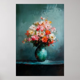 1140の強さとフローラミニマリズムの穏やかさ – こんにちは ポスター