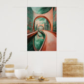 1154レトロ未来主義 ポスター (キッチン)