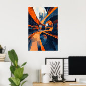 1155レトロ未来主義 ポスター (ホームオフィス)