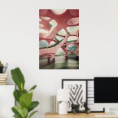 1160レトロ未来主義 ポスター (ホームオフィス)