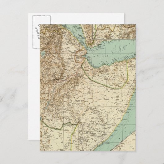 11617エリトリア、エチオピア、ソマリア ポストカード (正面/裏面)