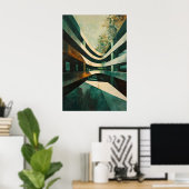 1162レトロ未来主義 ポスター (ホームオフィス)