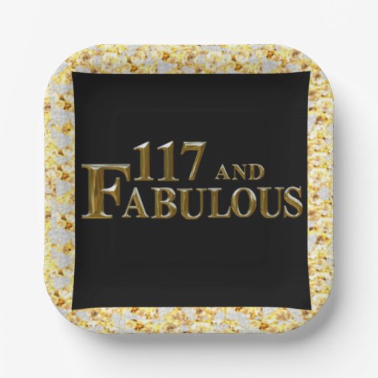 117歳の誕生日 ペーパープレート (正面)
