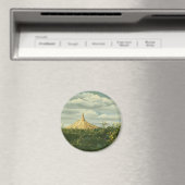 1170煙突の岩の風景 マグネット (インサイチュ (食洗機))