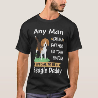 117 ビーグルおやじの男 Tシャツ
