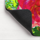 117HDピンクの融合は上がりました マウスパッド (コーナー)