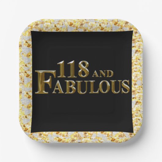 118歳の誕生日 ペーパープレート (正面)